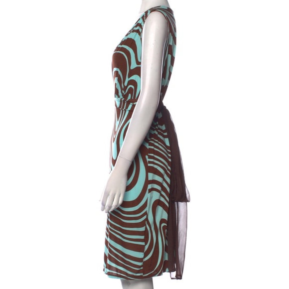 Valentino Silk Midi-Length Dress - Picture 2 of 9